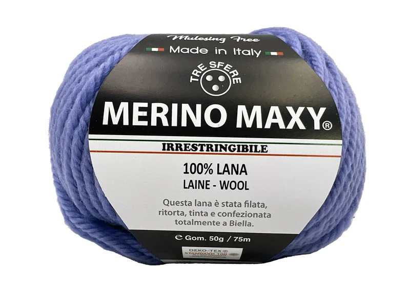 Lana merino maxy | cf 500 gr | 100% lana | maglia e uncinetto