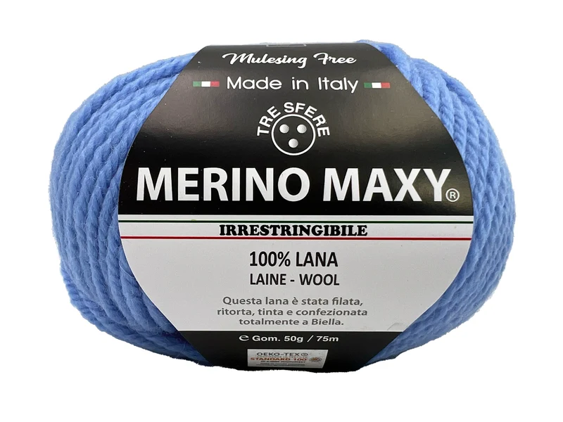 Lana merino maxy | cf 500 gr | 100% lana | maglia e uncinetto