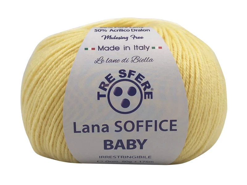 Filato lana soffice baby | cf 500 gr | 50% lana 50% acrilico