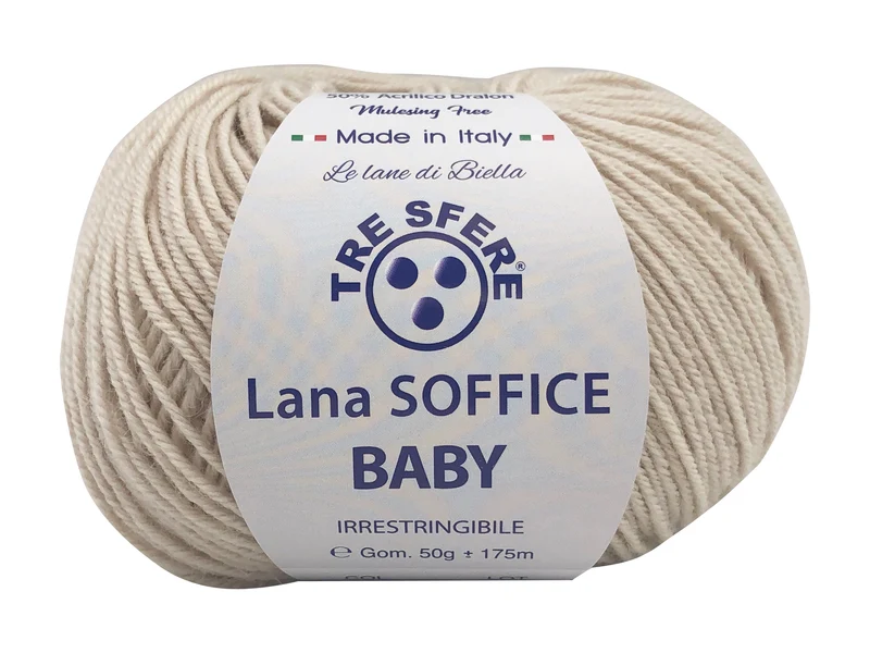 Filato lana soffice baby | cf 500 gr | 50% lana 50% acrilico
