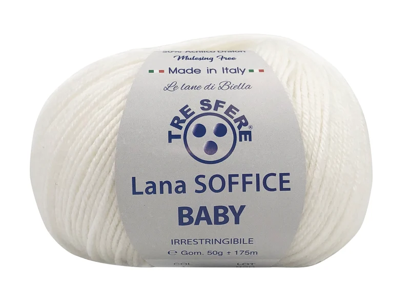 Filato lana soffice baby | cf 500 gr | 50% lana 50% acrilico