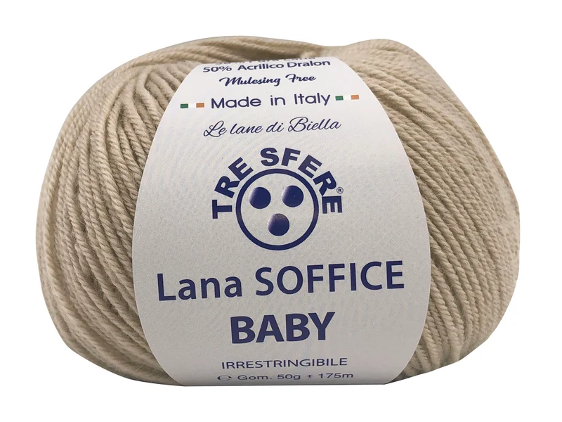 Filato lana soffice baby | cf 500 gr | 50% lana 50% acrilico
