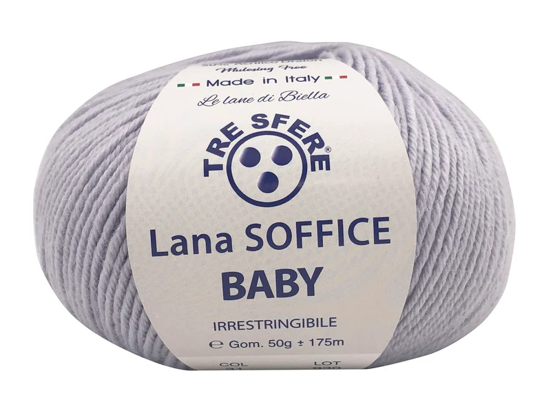 Filato lana soffice baby | cf 500 gr | 50% lana 50% acrilico