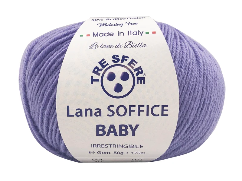Filato lana soffice baby | cf 500 gr | 50% lana 50% acrilico
