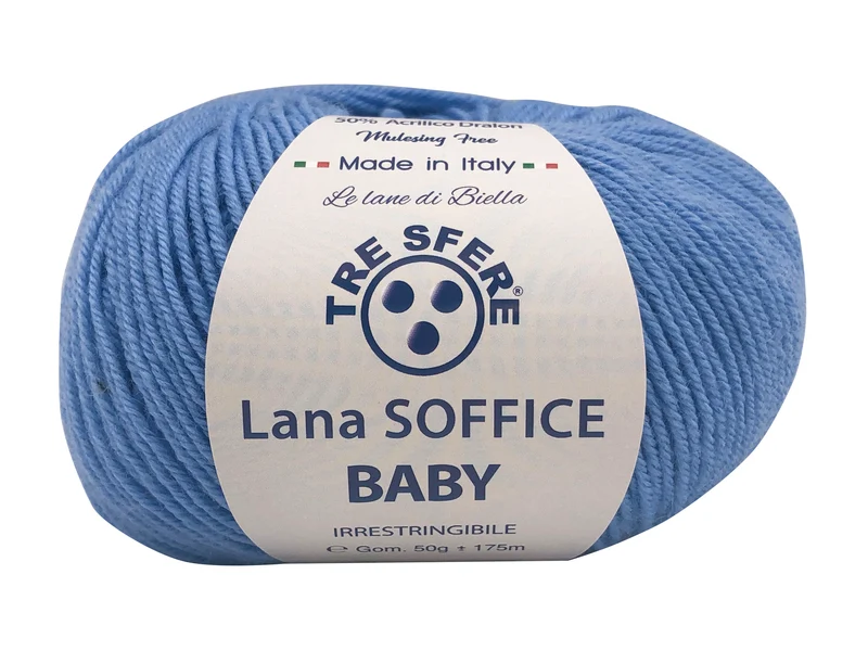 Filato lana soffice baby | cf 500 gr | 50% lana 50% acrilico