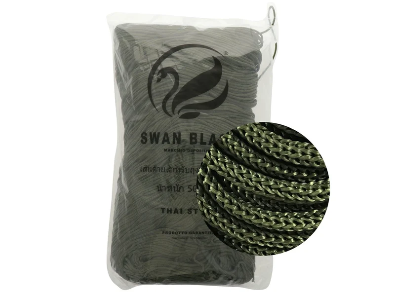 Cordino swan black | cf 500 gr | borse e uncinetto