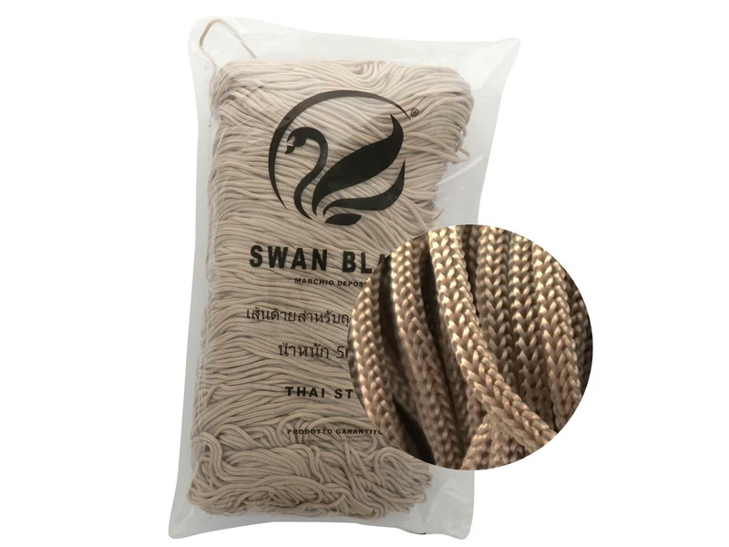 Cordino swan black | cf 500 gr | borse e uncinetto