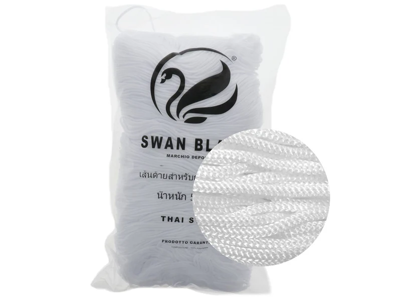 Cordino swan black | cf 500 gr | borse e uncinetto