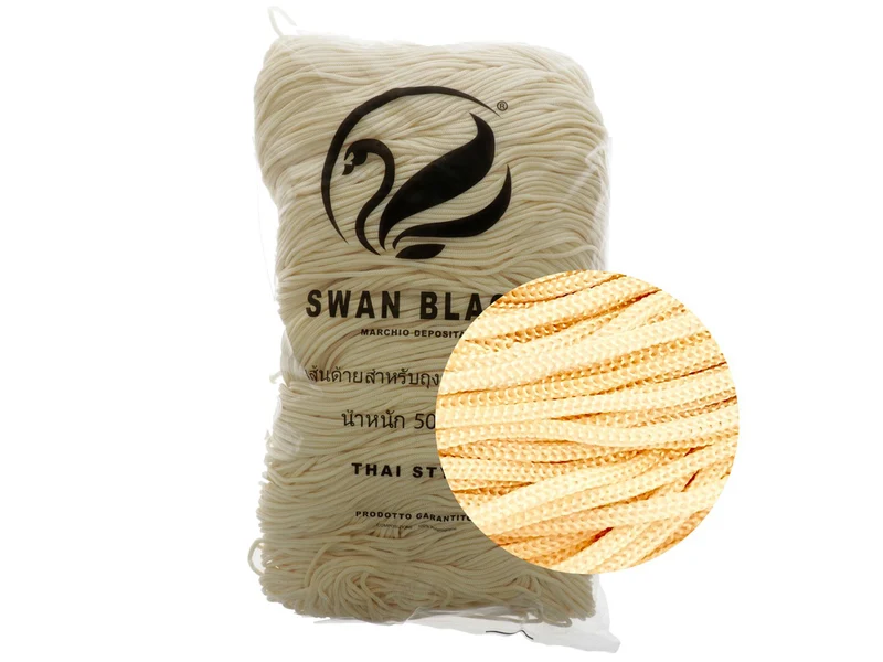 Cordino swan black | cf 500 gr | borse e uncinetto