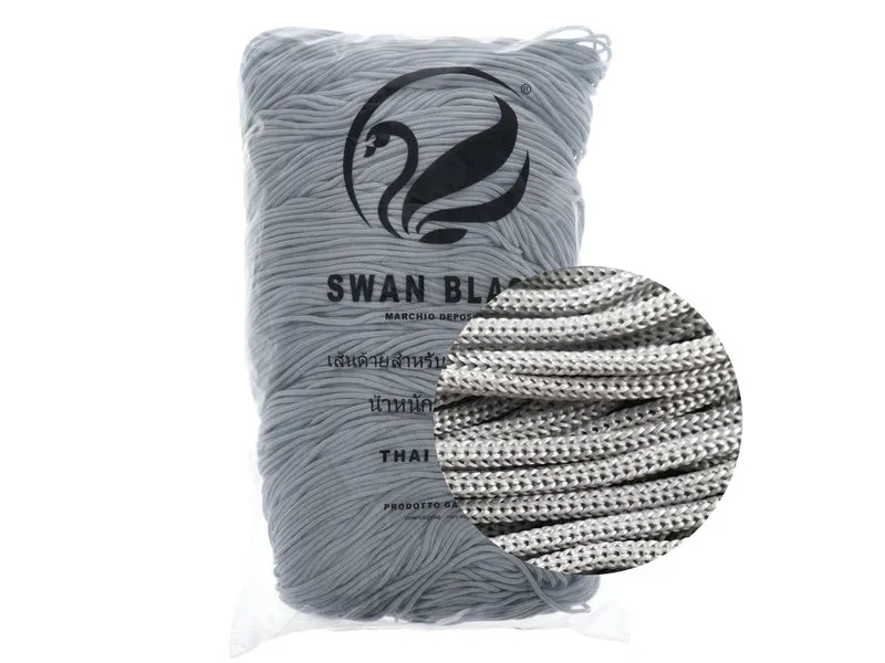 Cordino swan black | cf 500 gr | borse e uncinetto