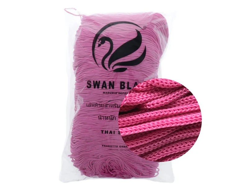 Cordino swan black | cf 500 gr | borse e uncinetto