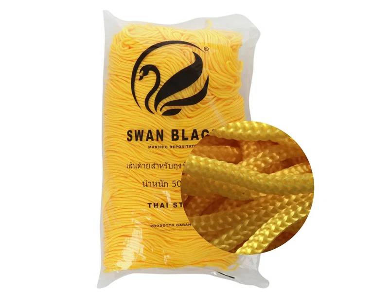Cordino swan black | cf 500 gr | borse e uncinetto