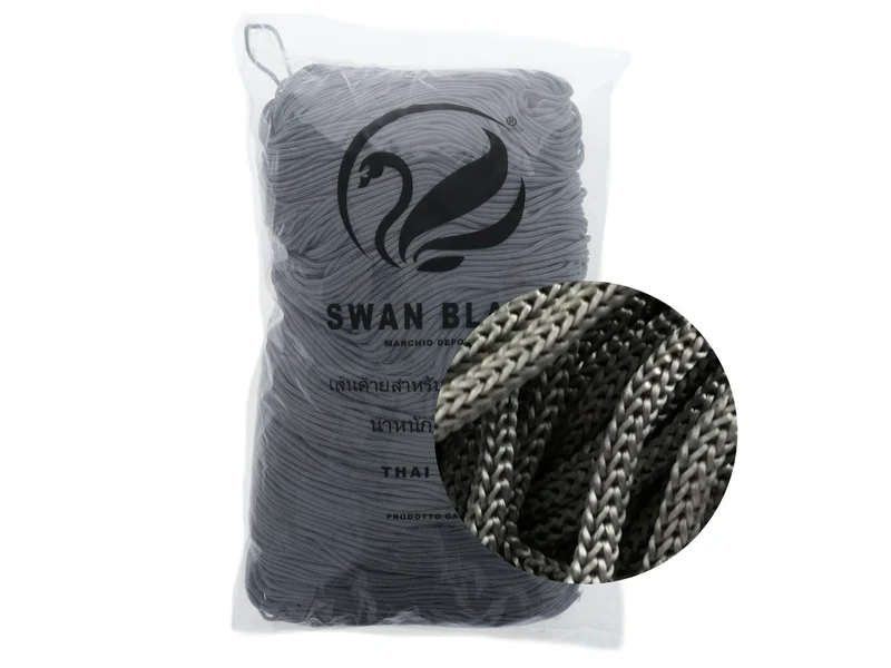 Cordino swan black | cf 500 gr | borse e uncinetto