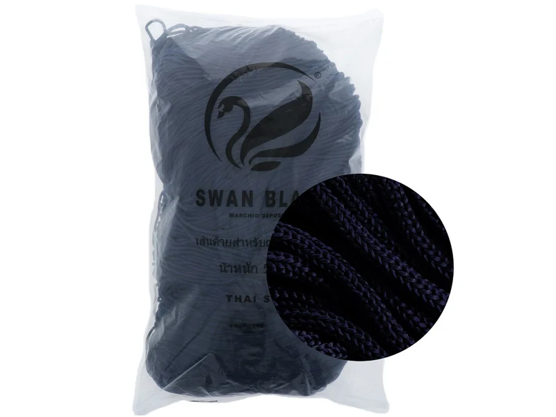 Cordino swan black | cf 500 gr | borse e uncinetto