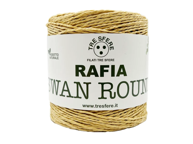 Rafia swan round | cf 150 gr | fibra 100% cellulosa vegetale