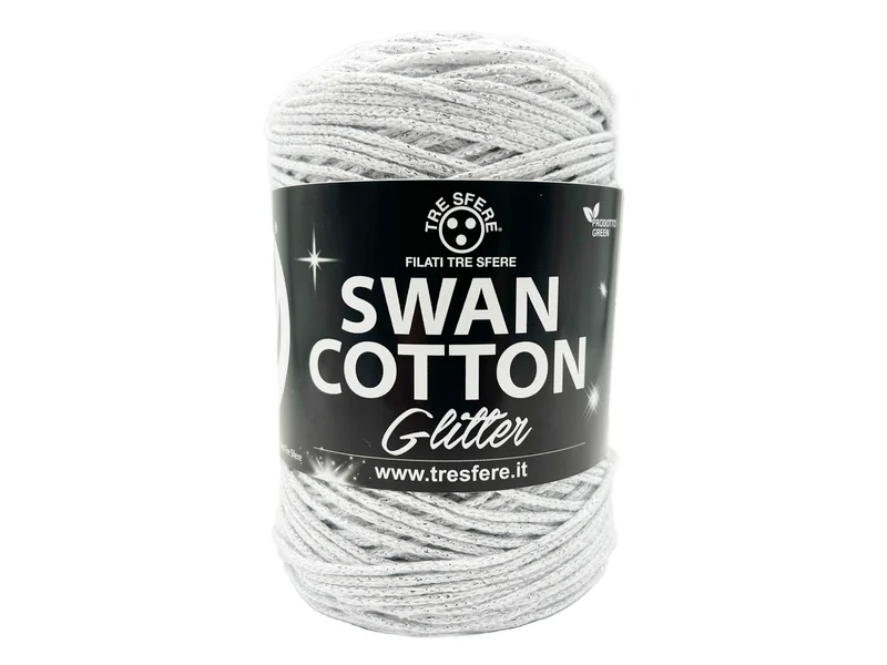 Cordino swan cotton glitter | cf 250 gr | 67% cotone 33% poly