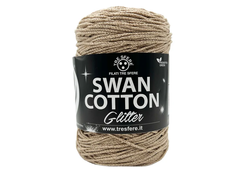 Cordino swan cotton glitter | cf 250 gr | 67% cotone 33% poly