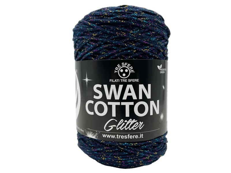 Cordino swan cotton glitter | cf 250 gr | 67% cotone 33% poly