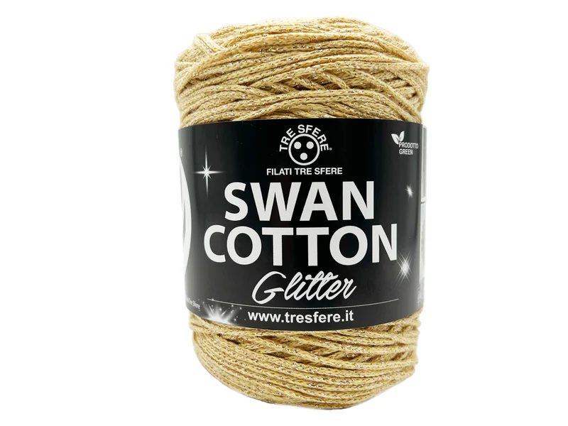 Cordino swan cotton glitter | cf 250 gr | 67% cotone 33% poly
