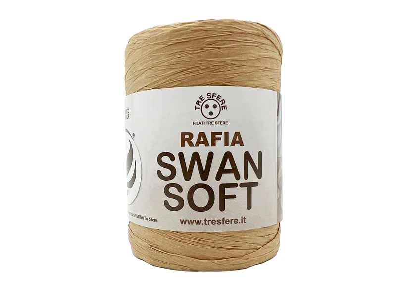 Rafia soft swan | cf 200 gr | fibra 100% cellulosa vegetale