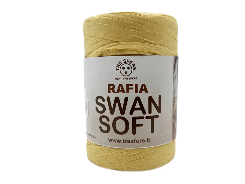 Rafia soft swan | cf 200 gr | fibra 100% cellulosa vegetale
