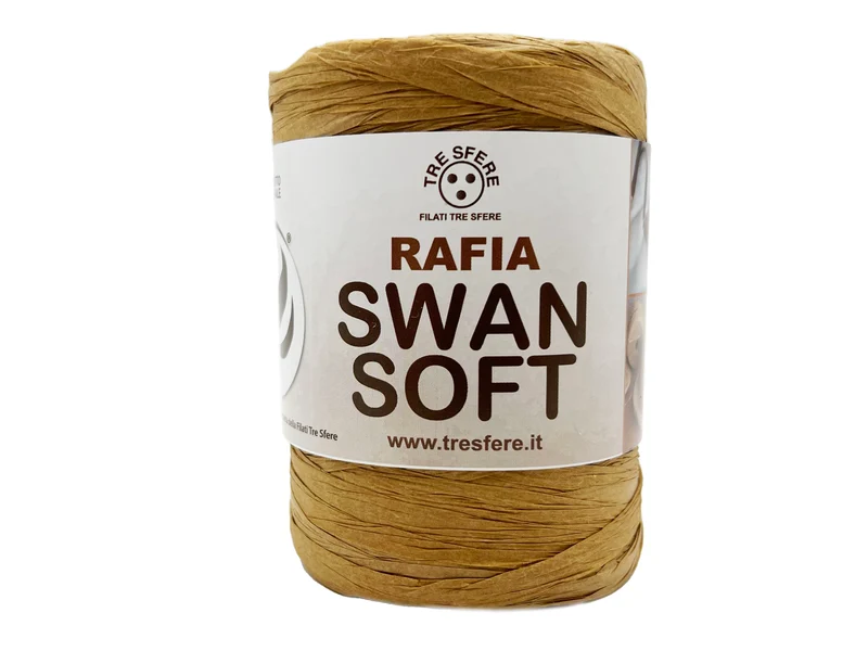 Rafia soft swan | cf 200 gr | fibra 100% cellulosa vegetale