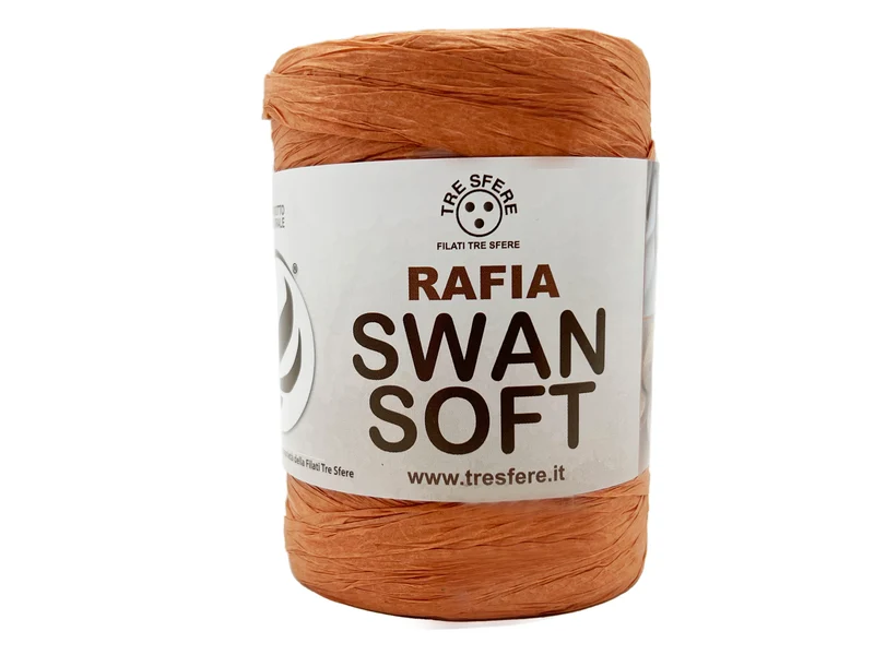 Rafia soft swan | cf 200 gr | fibra 100% cellulosa vegetale
