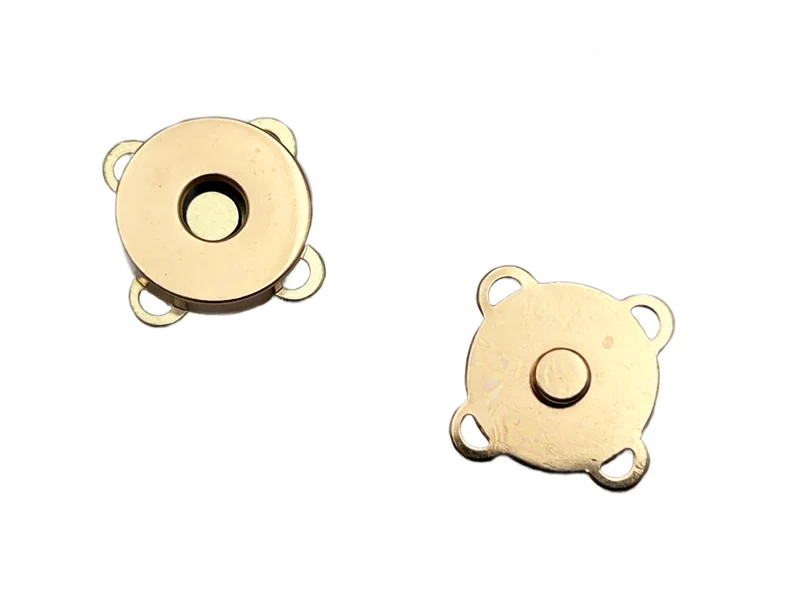 Chiusura magnetica applique 18 mm per borse oro | cf 4 pz