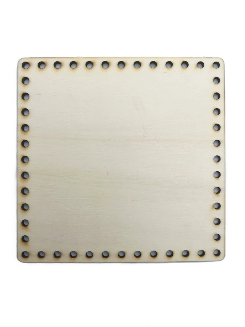 Fondi per borse legno quadro all'uncinetto | 16x16 cm | cf 1 pz