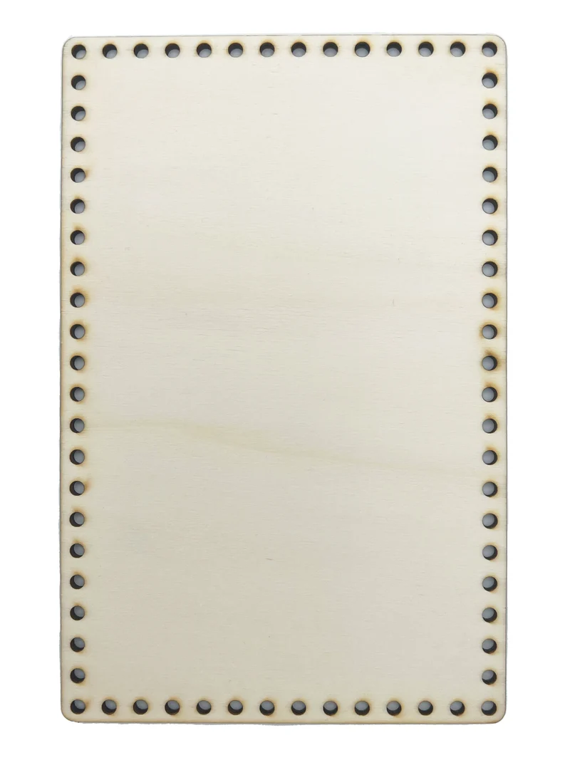 Fondi per borse legno retta all'uncinetto | 25x16 cm | cf 1 pz