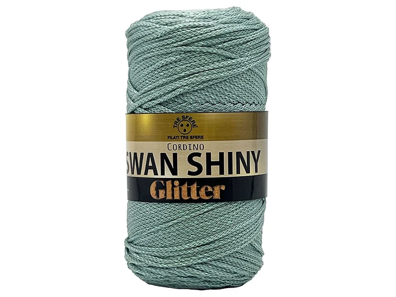 Cordino shiny glitter swan | cf 250 gr | 85% polipropilene 15% lurex