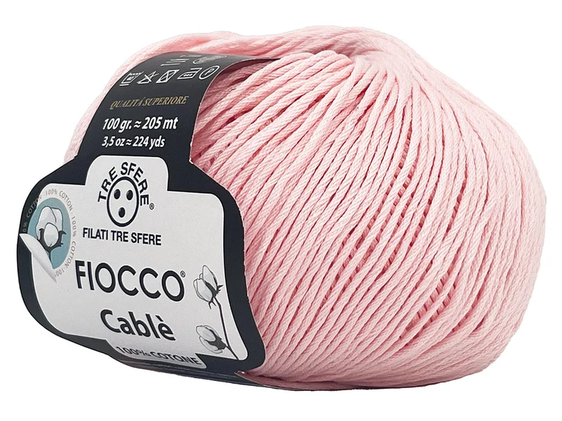 Filato cotone fiocco cablè n 4 | cf 500 gr |100% cotone naturale