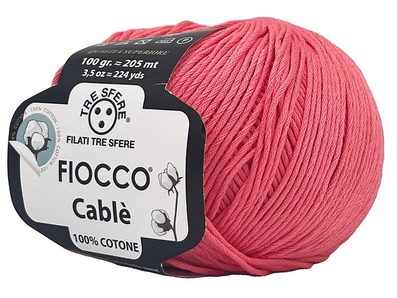Filato cotone fiocco cablè n 4 | cf 500 gr |100% cotone naturale