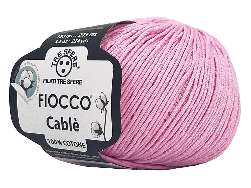 Filato cotone fiocco cablè n 4 | cf 500 gr |100% cotone naturale