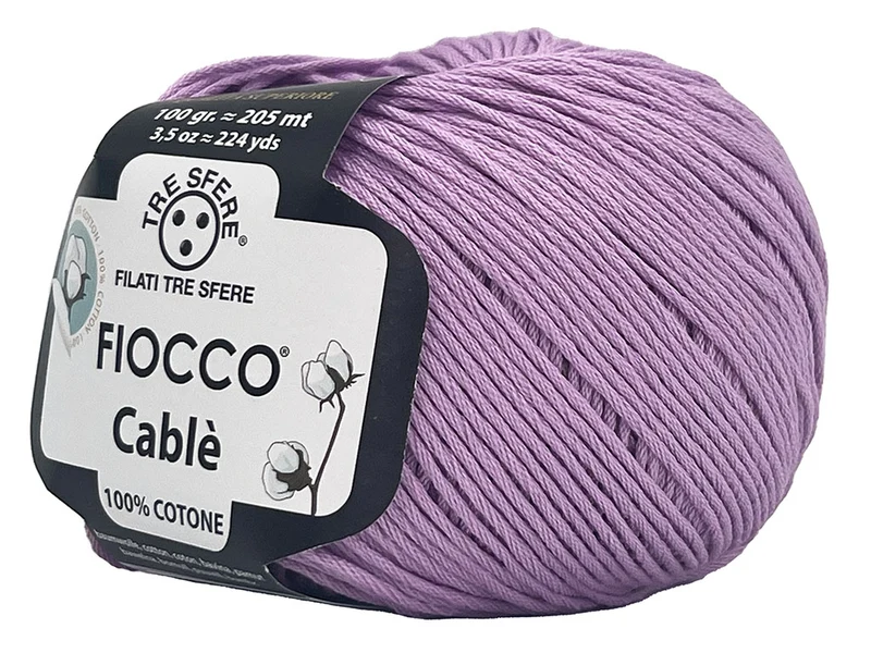 Filato cotone fiocco cablè n 4 | cf 500 gr |100% cotone naturale