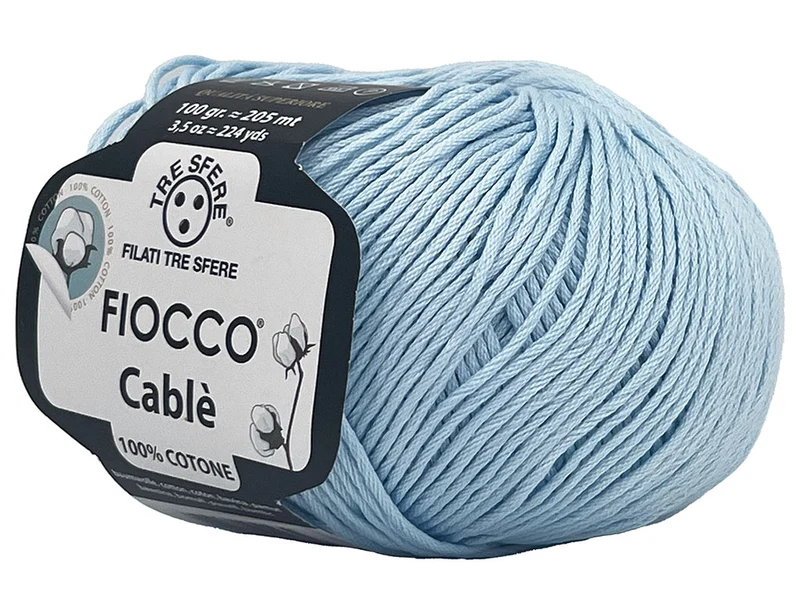 Filato cotone fiocco cablè n 4 | cf 500 gr |100% cotone naturale