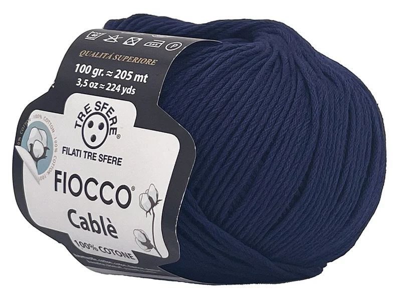 Filato cotone fiocco cablè n 4 | cf 500 gr |100% cotone naturale