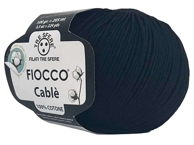 Filato cotone fiocco cablè n 4 | cf 500 gr |100% cotone naturale