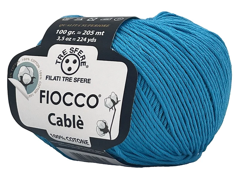 Filato cotone fiocco cablè n 4 | cf 500 gr |100% cotone naturale