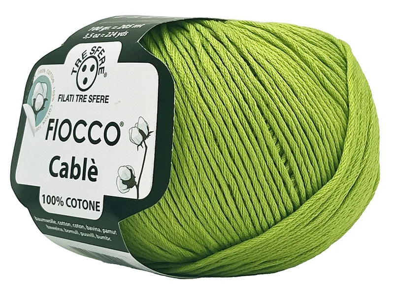 Filato cotone fiocco cablè n 4 | cf 500 gr |100% cotone naturale
