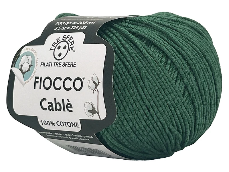Filato cotone fiocco cablè n 4 | cf 500 gr |100% cotone naturale