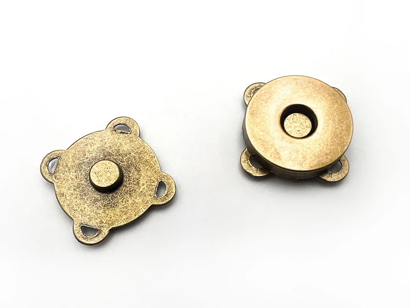 Chiusura magnetica applique 18 mm per borse bronzo | cf 4 pz