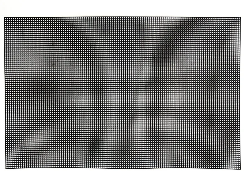 Rete canvas per borse nera | 50x32 cm foro 2 mm | cf 1 pz