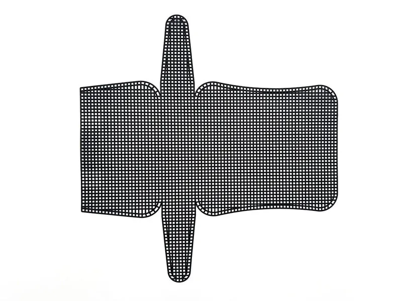 Rete sagomata pochette nera | 35x33 cm 100% poliestere | cf 2 pz