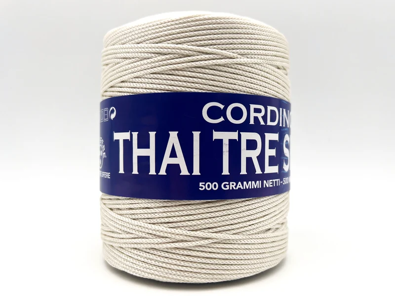 Cordino thai tre sfere | cf 500 gr | 100% polipropilene per borse
