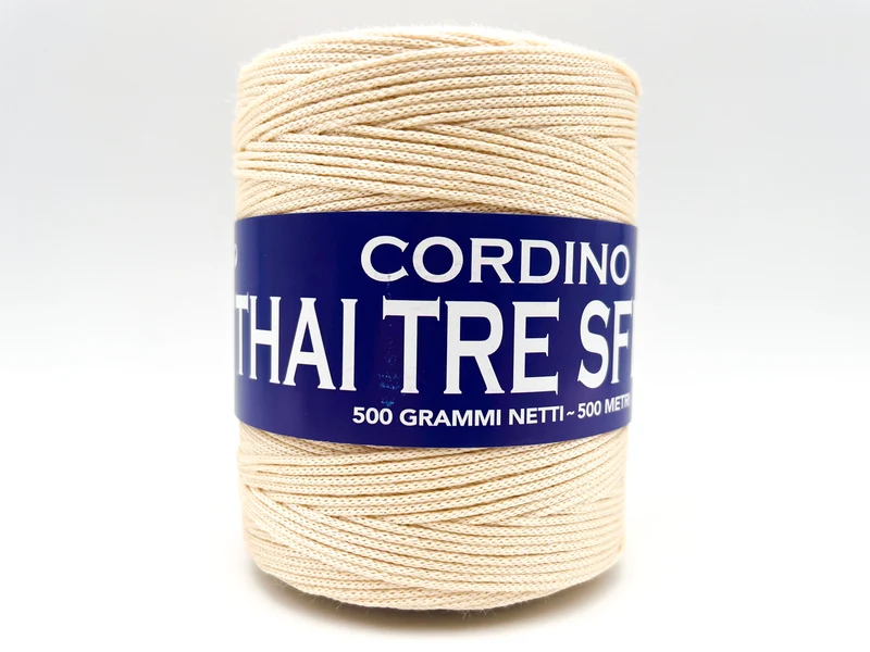 Cordino thai tre sfere | cf 500 gr | 100% polipropilene per borse