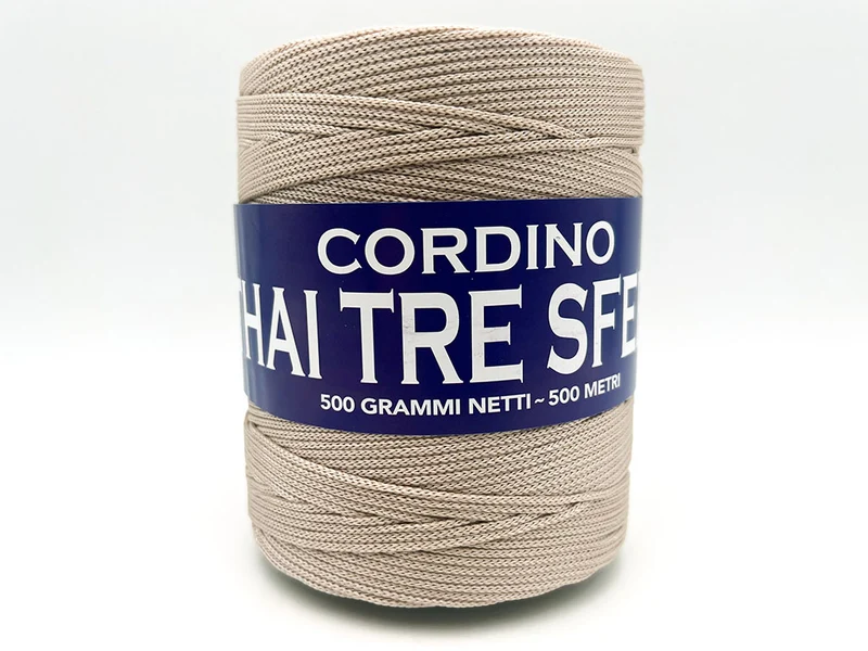 Cordino thai tre sfere | cf 500 gr | 100% polipropilene per borse