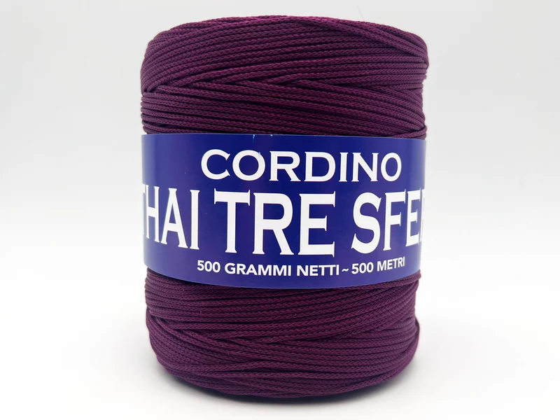 Cordino thai tre sfere | cf 500 gr | 100% polipropilene per borse