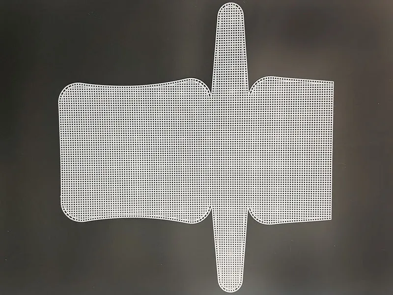 Rete sagomata per borse | 50x53 cm foro 3mm 100% poliestere | cf 1 pz