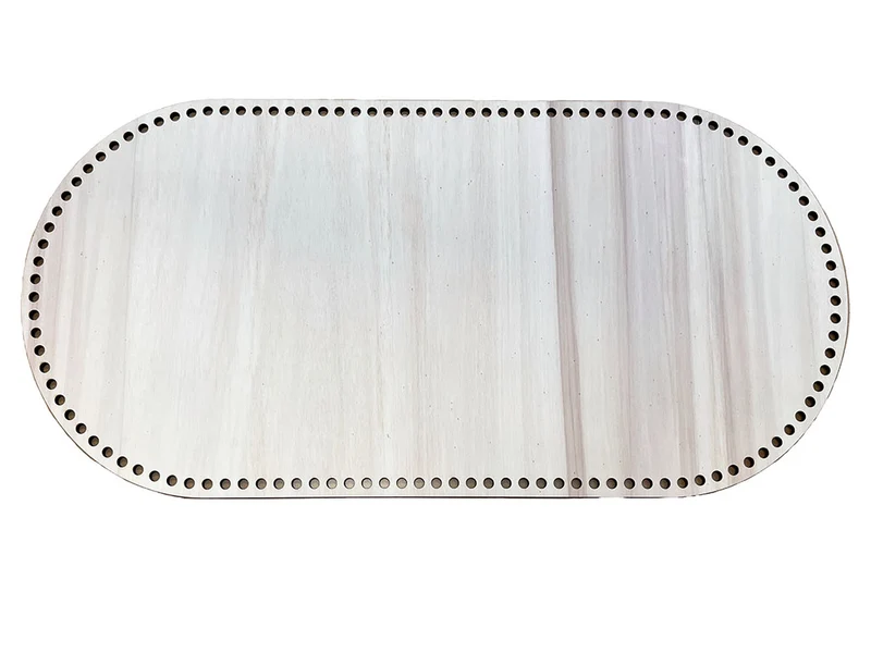 Base per culla in legno | 70x35 cm | fondo preforato uncinetto